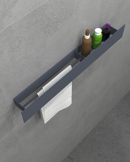 Полка Duo L (графит)