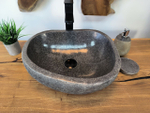 Раковина из речного камня RS-65787 44х36х15 из натурального камня