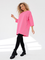 Платье из футера оверсайз