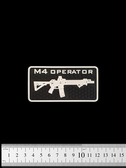 Шеврон M4 Operator PVC. Чёрный