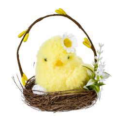 GAEM Изделие декоративное "Гнездо пасхальное" (блок 12 шт), L9 W9 H10 см, 3в.