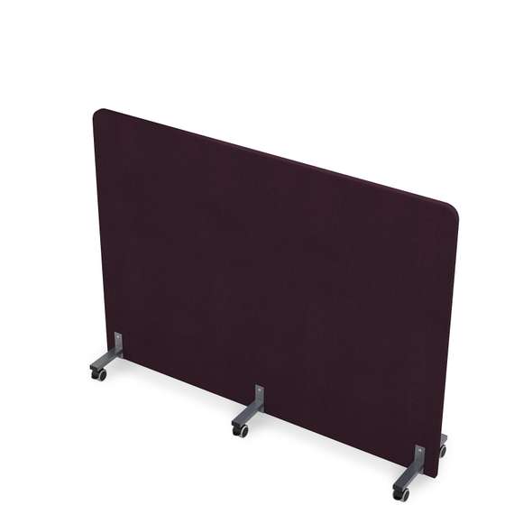011.МП.1612 Акустическая мобильная перегородка на колесных опорах (1600*377*1200)