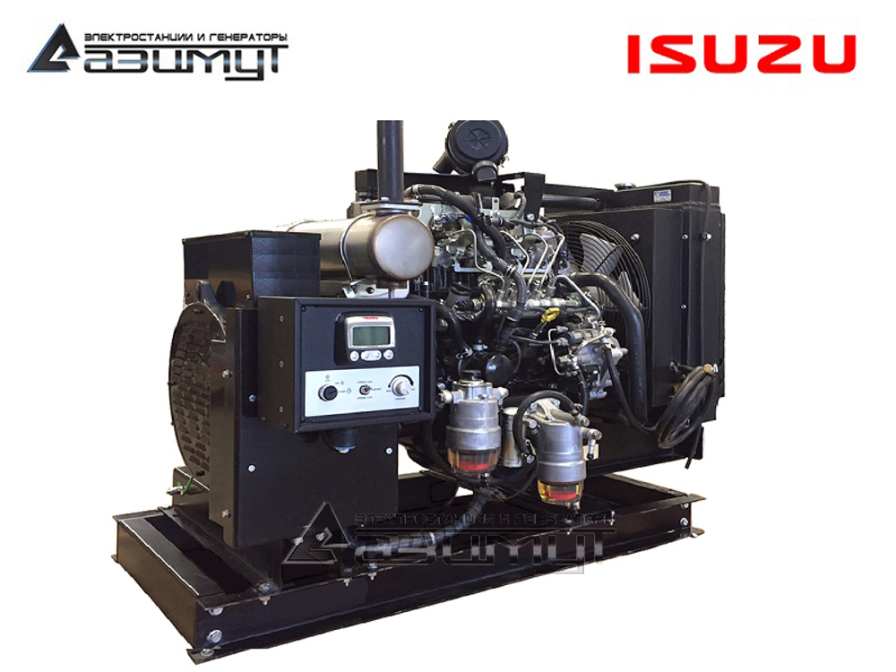 Дизельный генератор Азимут АД-30С-Т400-2РМ28 Isuzu с автозапуском