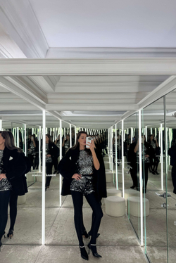 Топ-майка из пайеток