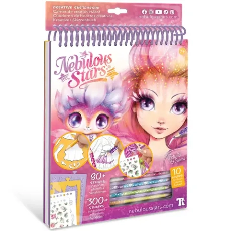 Серия PETULIA Набор раскрашивания для девочек Персиковый скетчбук