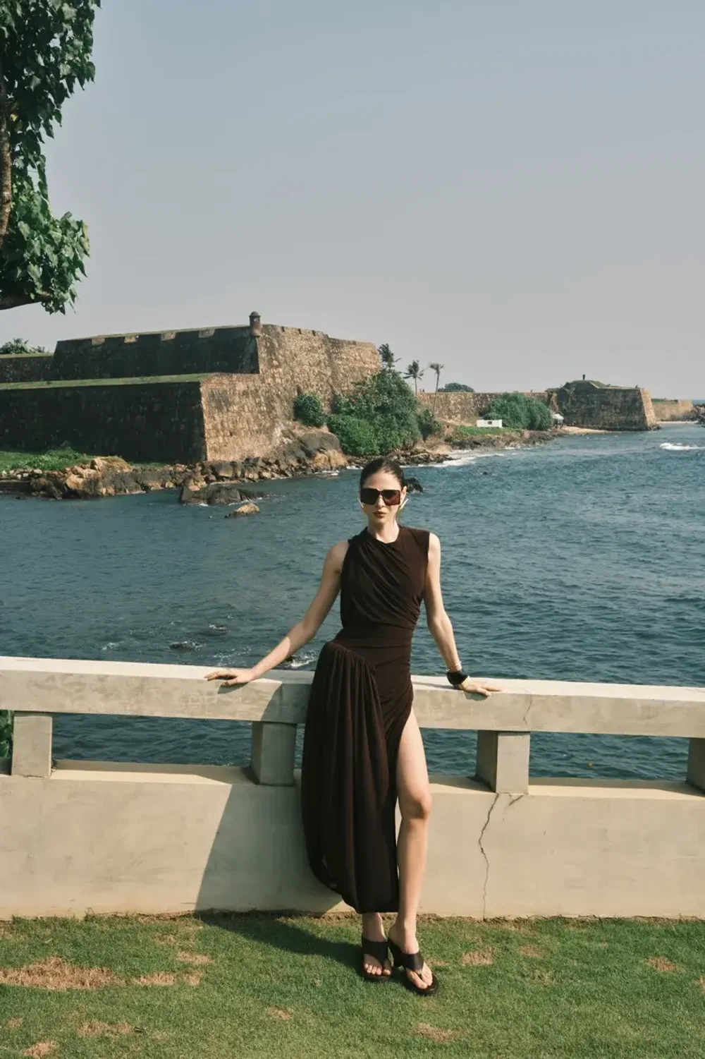 Платье с буфом