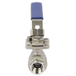 Stainless steel ball valve Elephant BV.T.Fp.316.230-ISO 986 psi, full port, Threaded NPT/BSP connection, with ISO 5211 mounting pad and handle