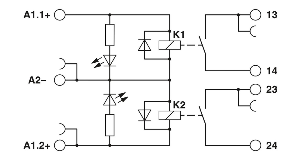 2987309 - PLC-2RSC-24DC/ 1 - Релейный модуль