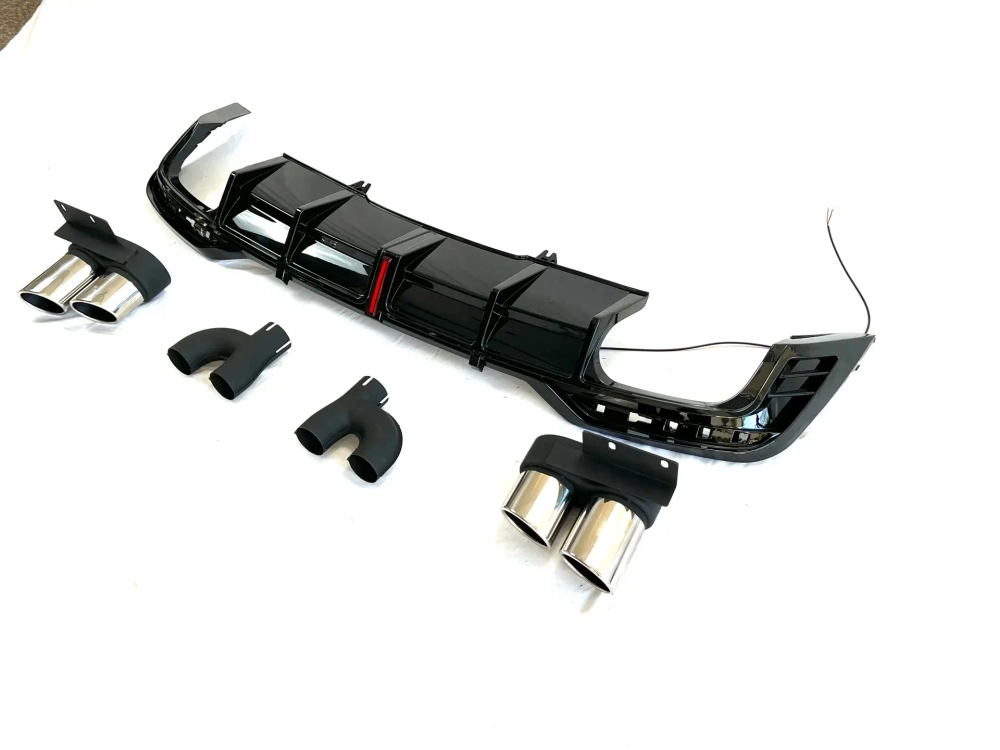 Диффузор c насадками на выхлоп в стиле RS5 для AUDI A5 2020 - 2022 Ауди обвес