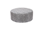 Пуф Garda Decor круглый Мурано (Murano) 80 жаккард принт бежевый Ana-BEG 80*80*33 см