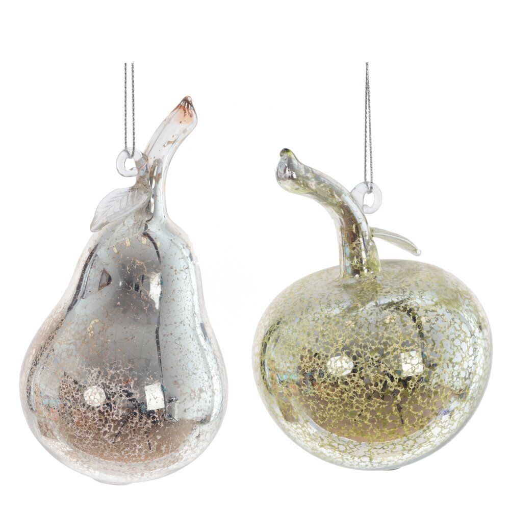 GAEM Украшение новогоднее "Яблоко/Груша", L7 W7 H13 см, 2в.