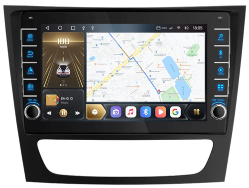 Магнитола для Mercedes-Benz E (W211) 2002-2010, CLS W219 - Kuberg OL-9149 (кнопки и крутилки), Android 12, Быстрая, CarPlay, 4G SIM-слот