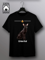 Футболка ориентальная кошка