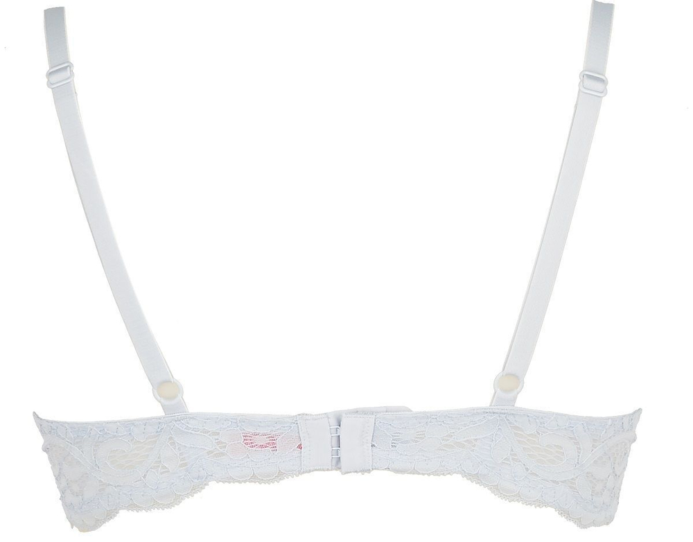 Кружевной бюстгальтер с формованными чашками Amy (Размер: 36A) (Цвет: белый)