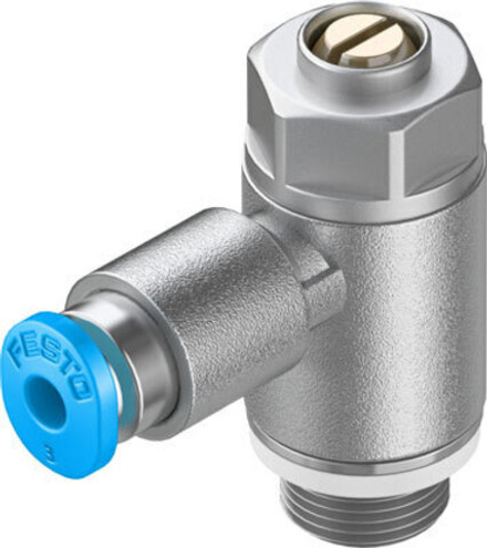 GRLZ-1/8-QS-3-D Дроссель с обратным клапаном