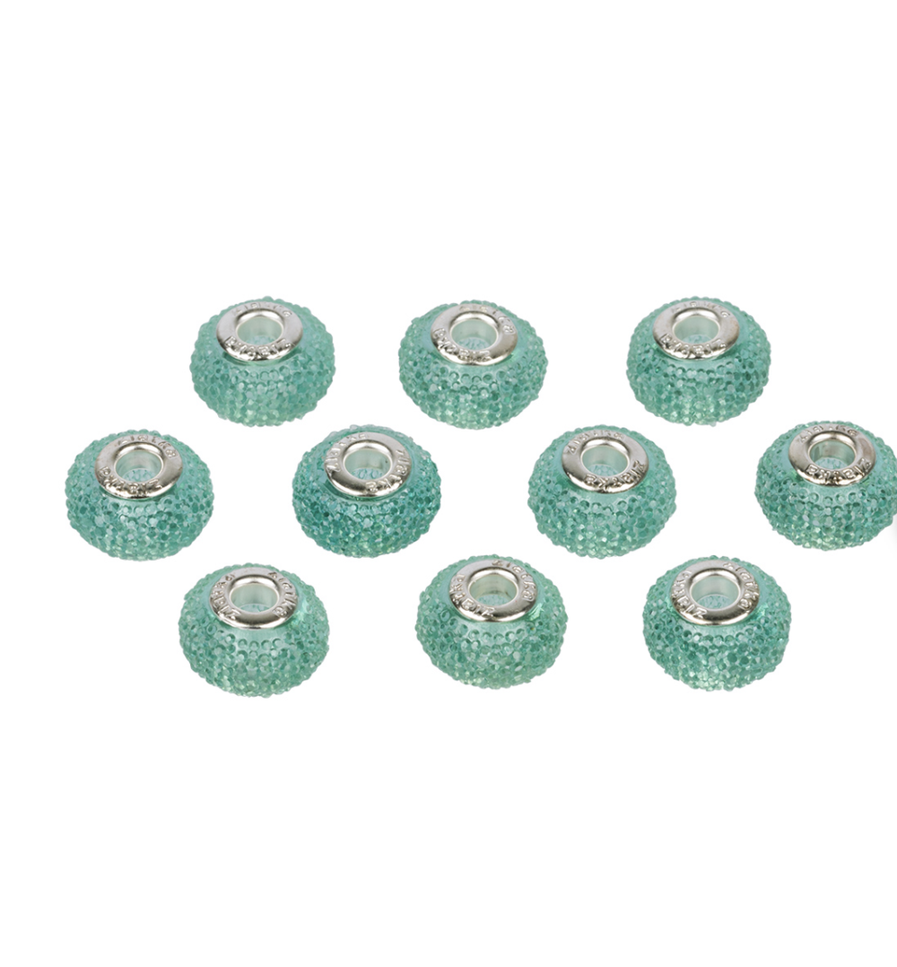 Бусина "Zlatka" из смолы полиэтиленполиамин RFB-16 16 мм 10 шт №04 голубой