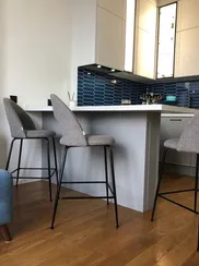 Полубарный стул Mahalia 63 см светло-серый