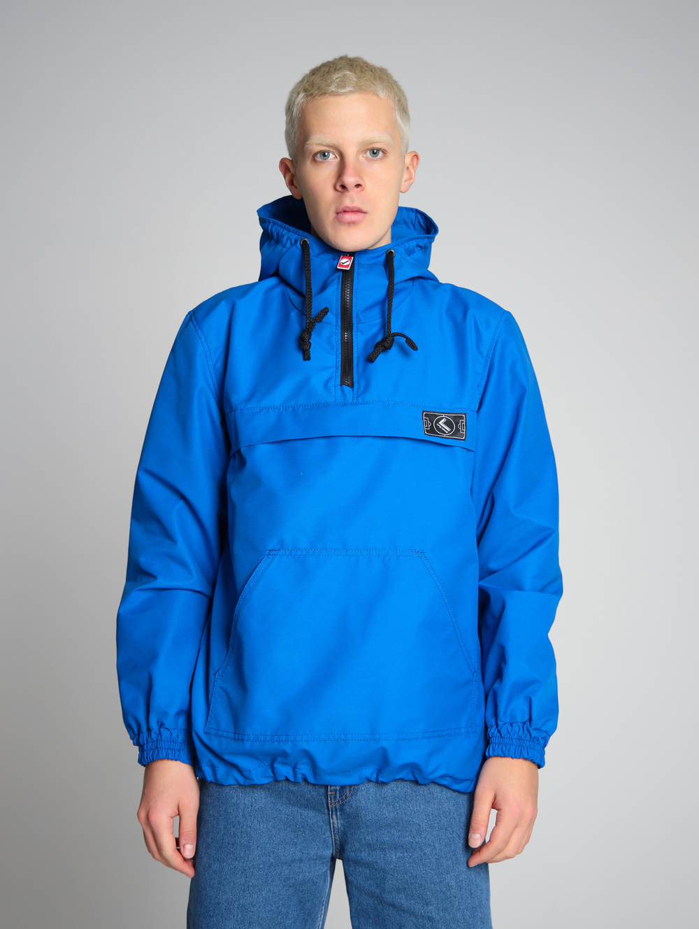 Анорак мужской без утеплителя васильковый Город Горький