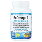 Natural Factors, RxOmega-3, 60 мягких таблеток (630 мг в 1 капсуле)