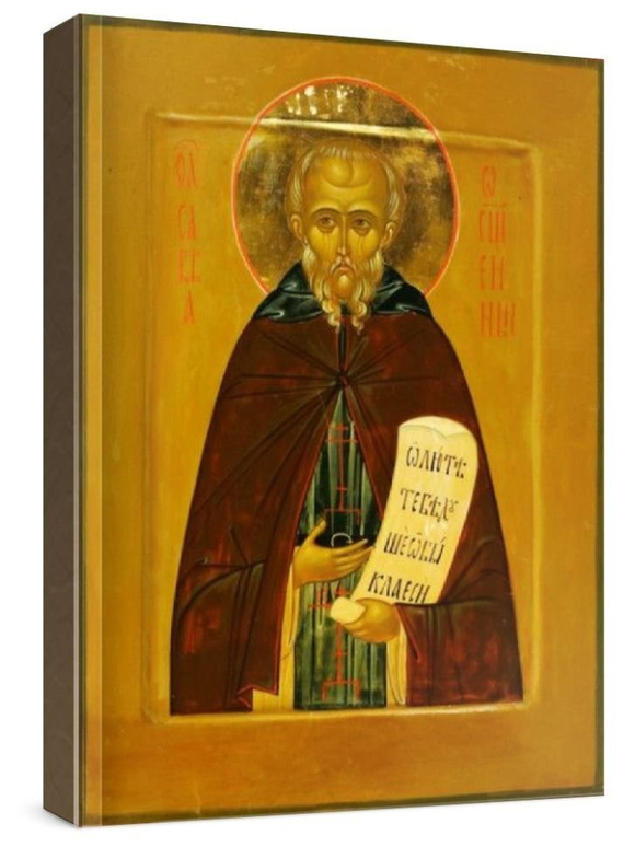 Савва Освященный (рукописная икона)