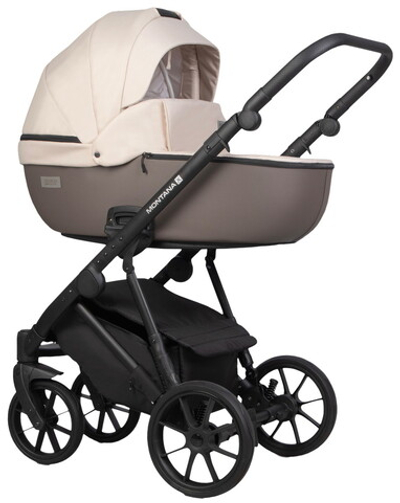 Детская коляска Riko Basic Montana Plus X 3 в 1 43 Mocca (коричневый-бежевый)