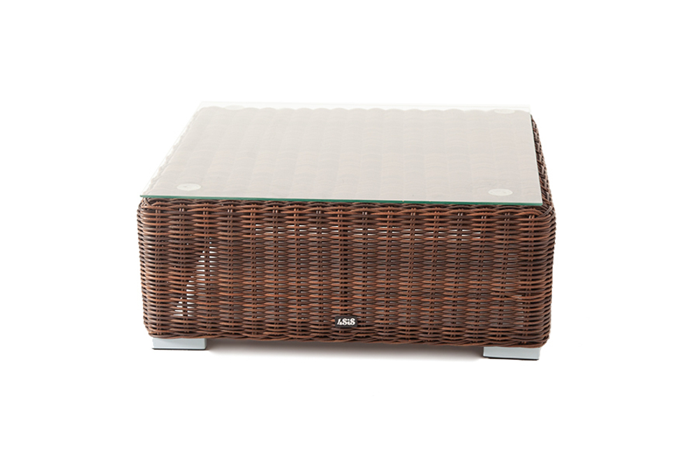 "Лунго" журнальный столик плетеный, цвет коричневый