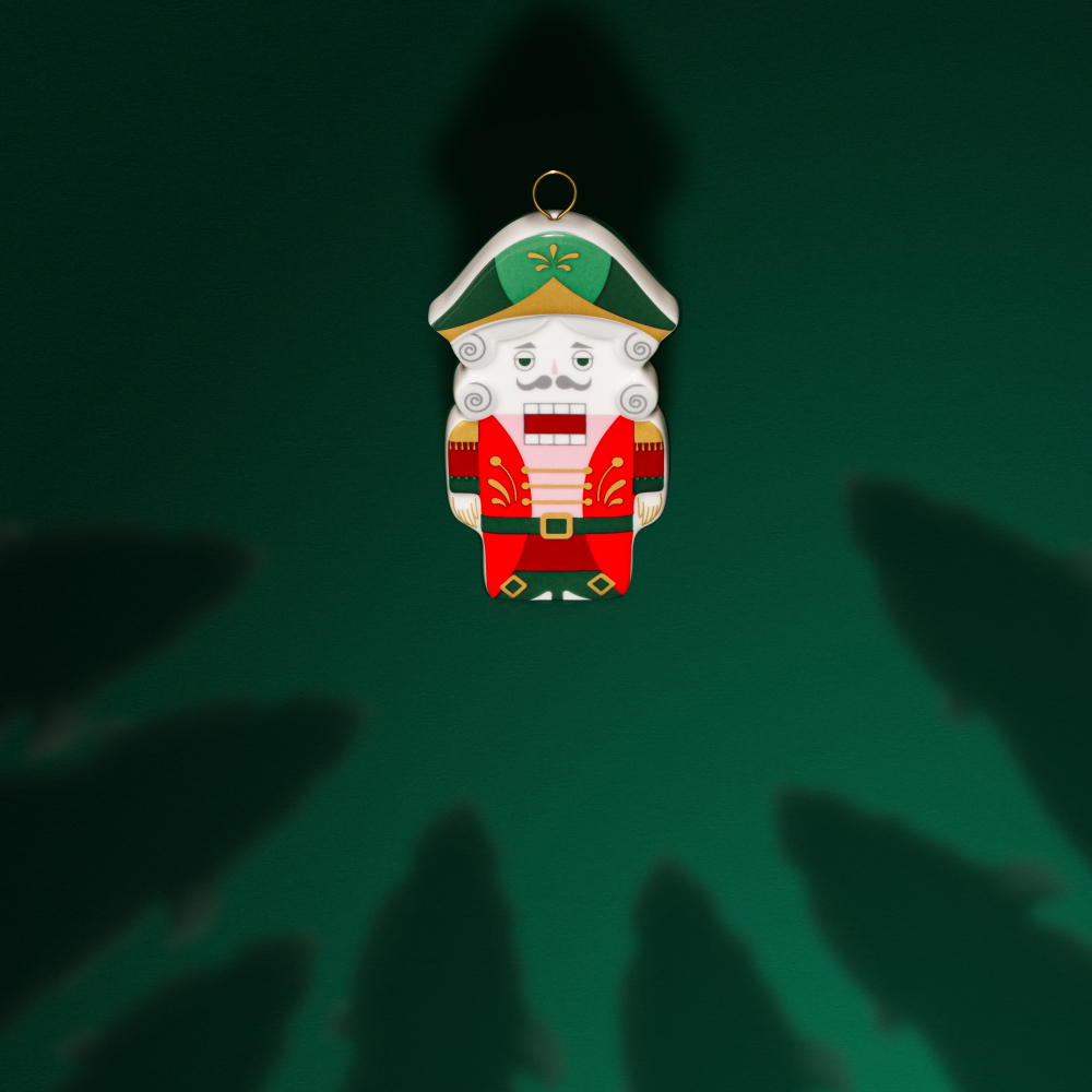 Елочная игрушка Farforite «Щелкунчик рождественский» в подарочном пенале