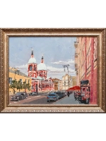 Картина маслом "Улица Пестеля" Лопушанский