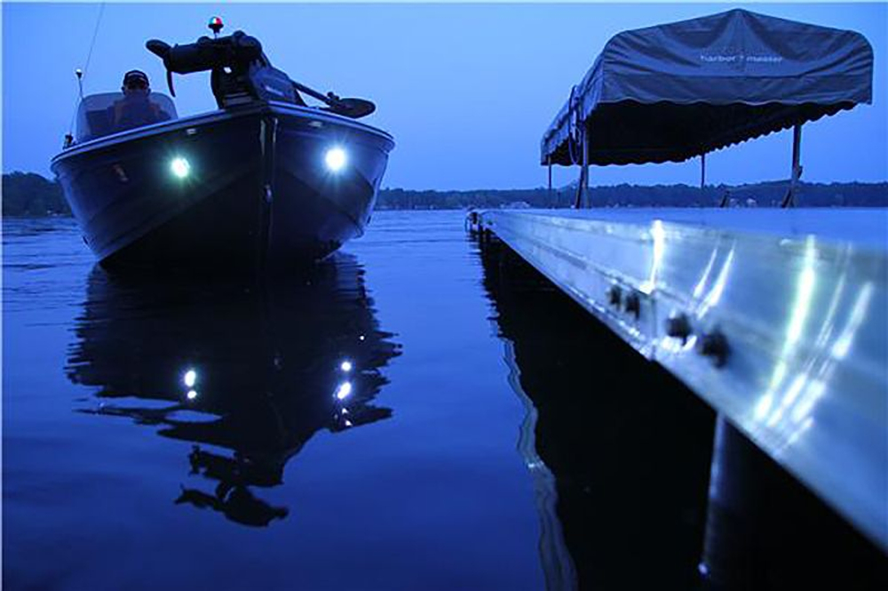 Фара светодиодная (швартовные огни), пара, корпус из нержавеющей стали (10252065)