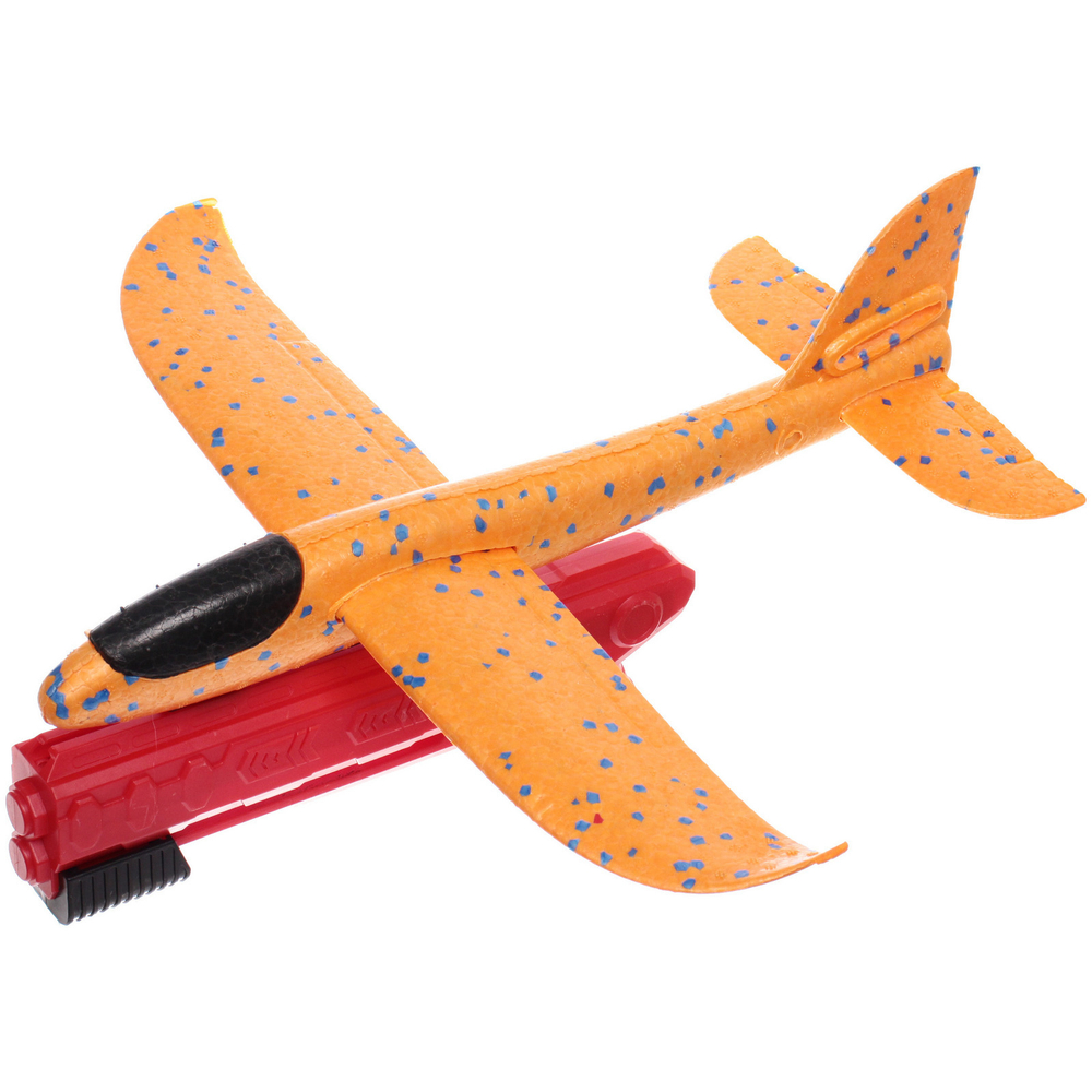 Самолет метательный «Истребитель» 35*37 см, запуск с пистолета, микс