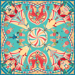 Платок «Русская неваляшка. Праздник»