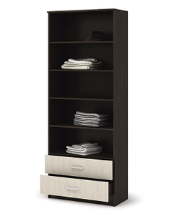 Машенька ШК 202 Шкаф с полками и 2 ящика Венге / Дуб белфорт