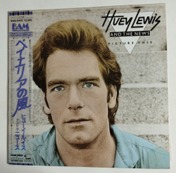Винтажная виниловая пластинка LP Huey Lewis And The News Picture This (Japan 1982) (Obi)