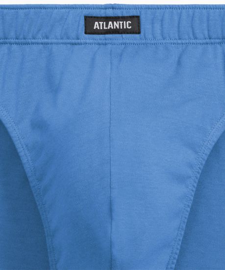 Мужские трусы (3шт) слипы спорт Atlantic 3MP-191, хлопок, серый меланж + голубой + темно-синий