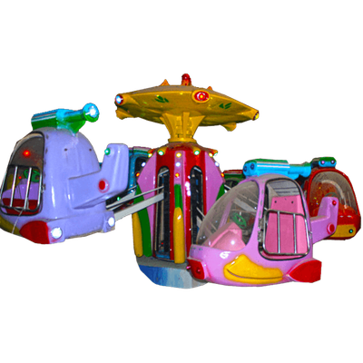 Электрическая Аттракцион карусель «Вертолетики 4», 6×6×2,5 м