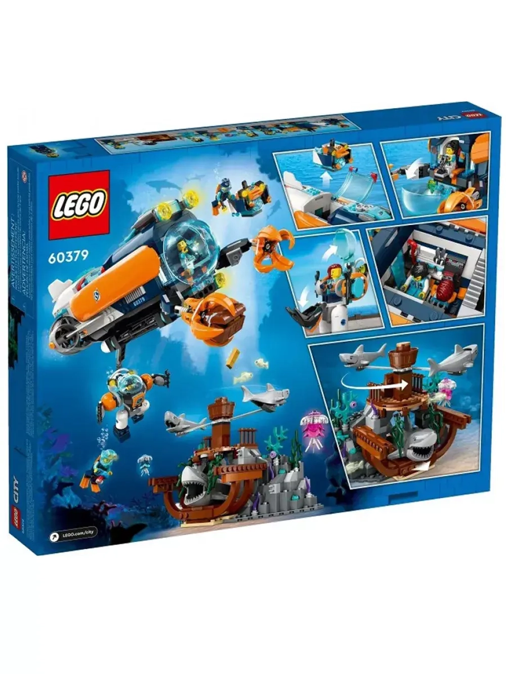 Лего Сити Глубоководная подводная лодка 60379 Lego City