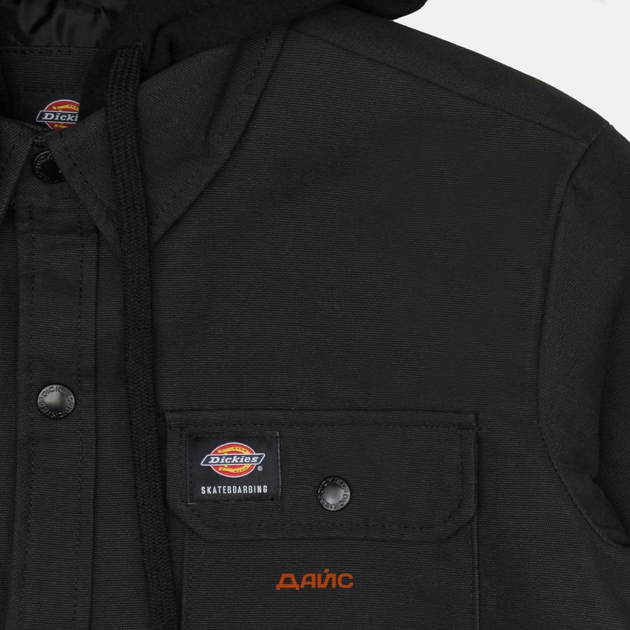 Куртка мужская Dickies Skateboarding Duck Shirt Jacket артикул:TJSK5-black - купить в магазине Дайс
