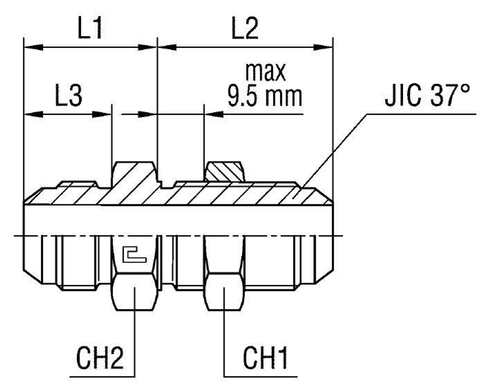 Соединение PD JIC 7/8"