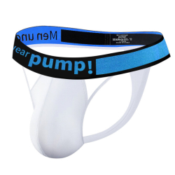 Мужские трусы стринги белые PUMP! MP259-1