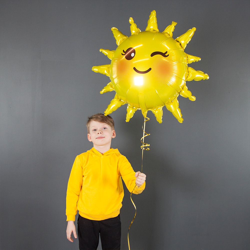 Шар (31''/79 см) Фигура, Солнце, 1 шт.