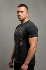 Футболка оверсайз LEGENDA Герб черная