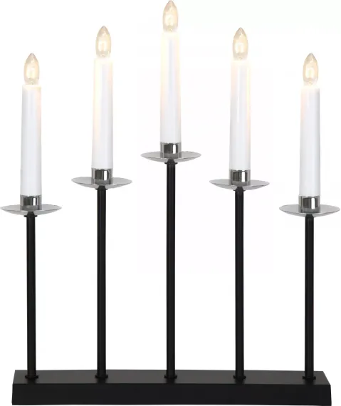 Светильник декоративный Greta, 37х31 см., 5 ламп, чёрный хром, Star Trading (138-27)