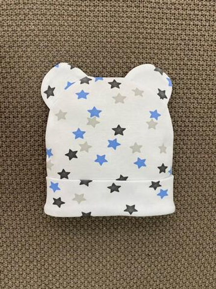 Шапочка с ушками "Рок стар" (интерлок)