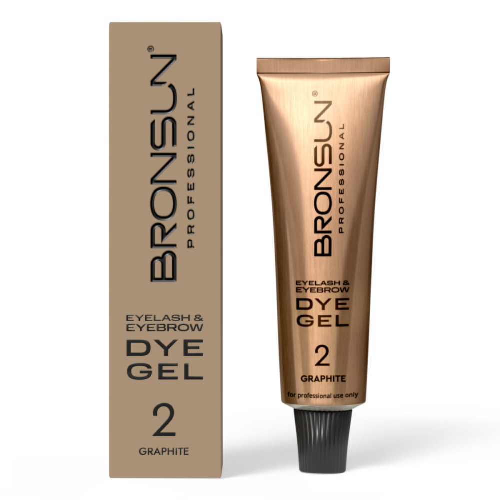 Краска для ресниц и бровей гелевая BRONSUN NEW, 15 мл