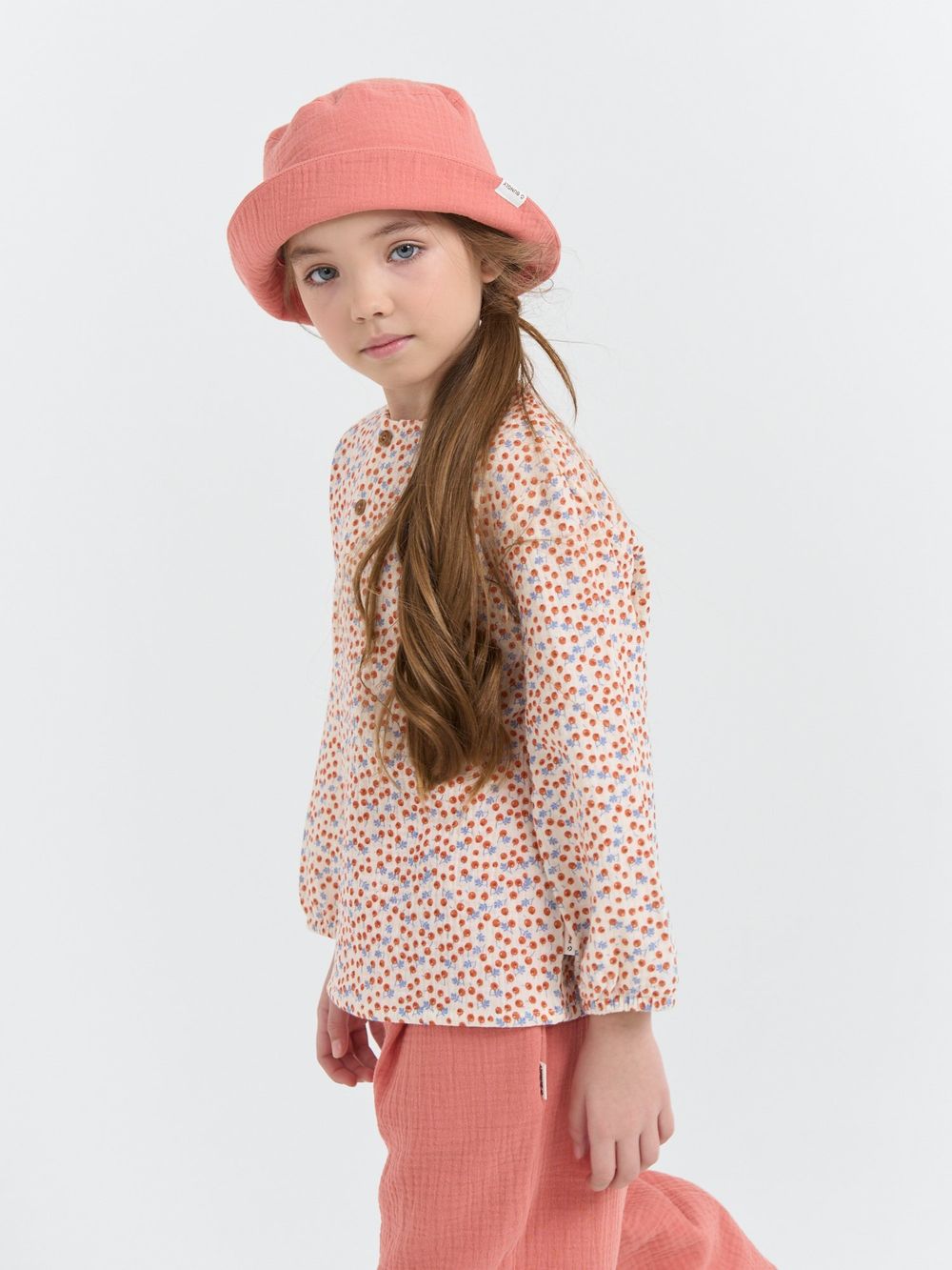 Панама муслиновая "Клубничный смузи"