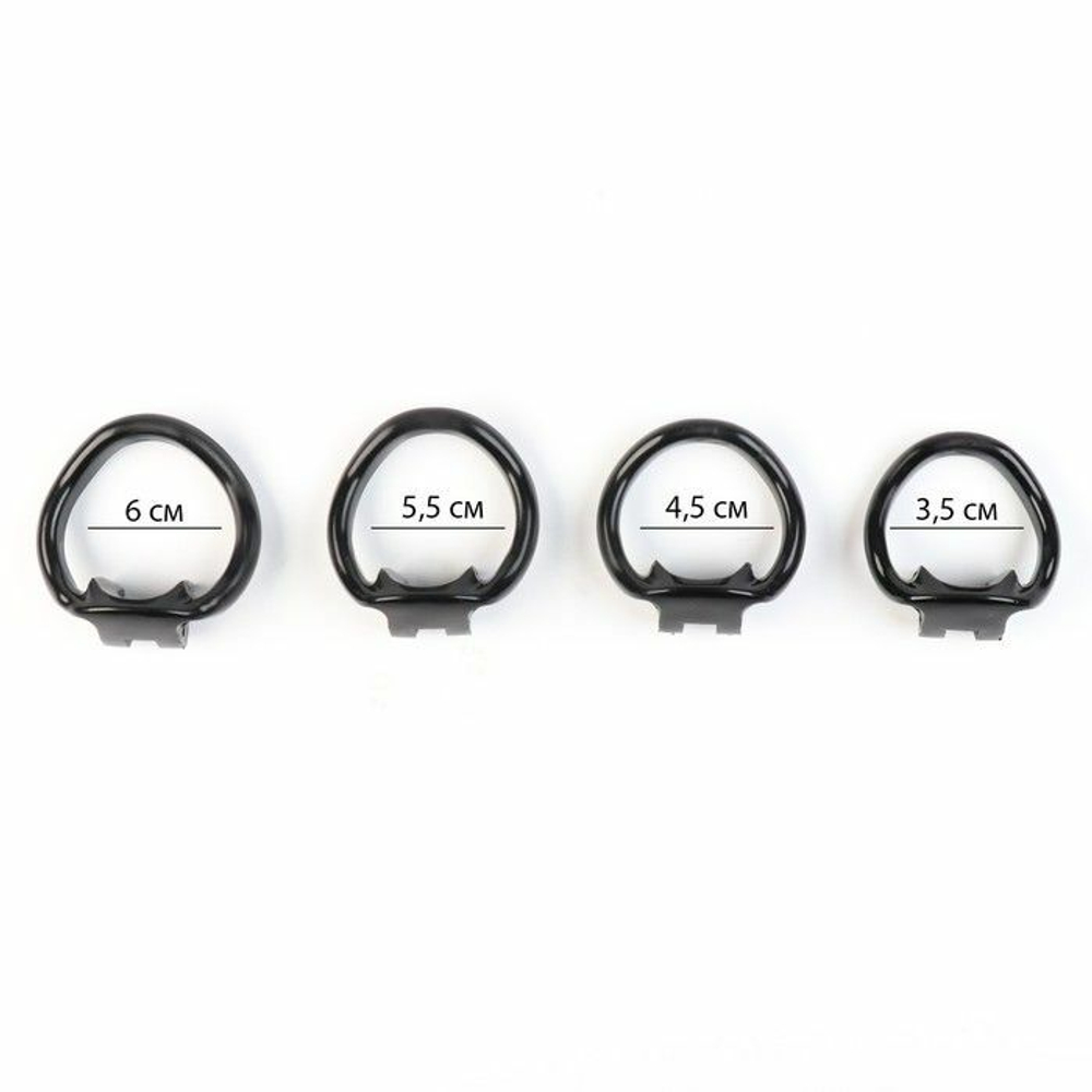 Черный мужской пояс верности «Оки-Чпоки»