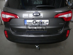 Фаркоп оцинкованный Galia H091A для Hyundai Santa Fe 2012-2018, Kia Sorento 2012-2015, 2015-(паспорт и сертификат в комплекте)(без электрики)