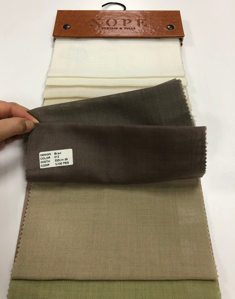Тюль однотонная под лен Nope арт. Brad