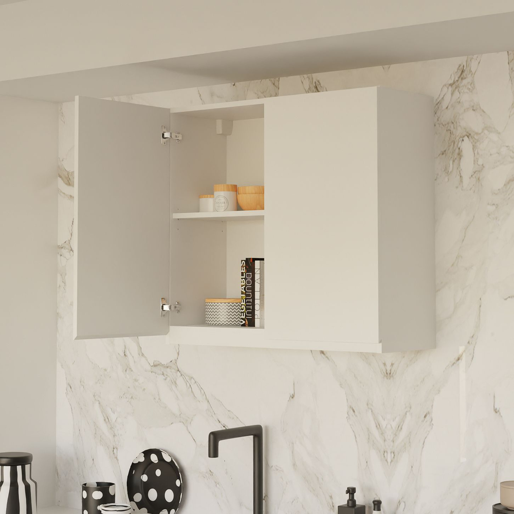 Кухня Севилья 280 см со столешницей (10 модулей) / белый ЛДСП, массив дуба