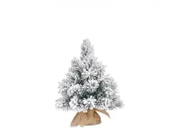Декорированная ель в мешочке Метелица 60 см, заснеженная (74329)